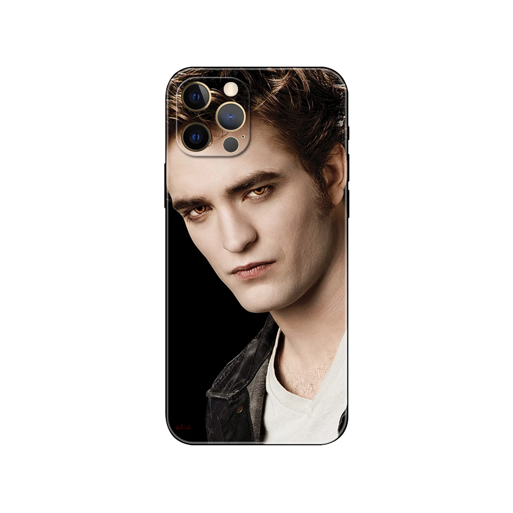 Black tpu case for iphone 5 5s se 6 6s 7 8 plus x 10 XR XS 11 12 13 mini pro MAX back cover Robert Pattinson Twilight Vampire