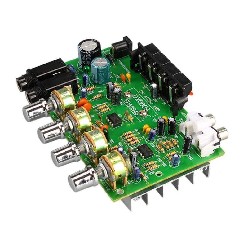 TDA 8944/8946 Chips Stereo High Power DIY Speaker Amplifier Board DC 12V-2A Equipped with Dual Filter Capacitors