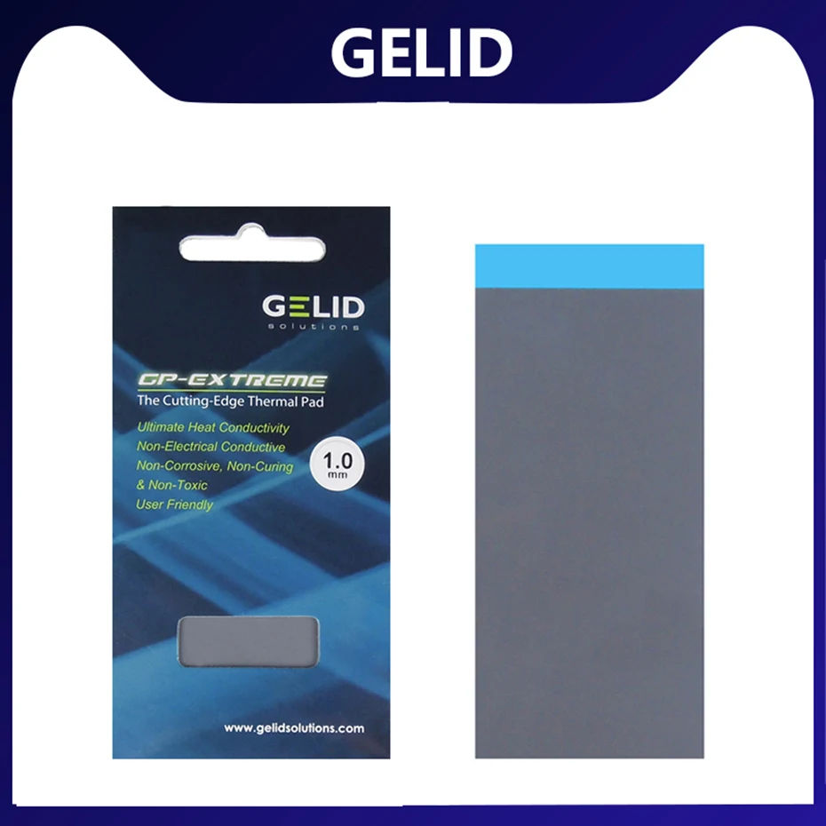 GELID GP-EXTREME the Cutting-Edge 80X40mm thermal Pad 0.5/1.0/1.5/2.0/3.0mm 12W/MK for notebook CPU GPU thermal Heatsink cooling