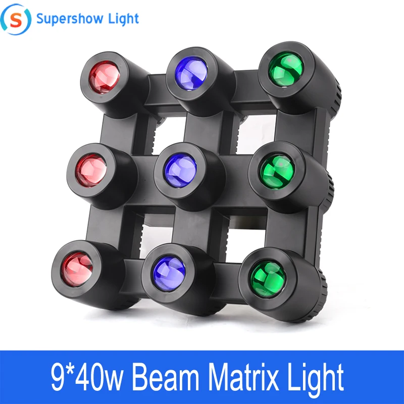 

New Design DMX512 Control RGBW 4in1 Beam Wash 9 Eyes LED Matrix Pixel Disco Light