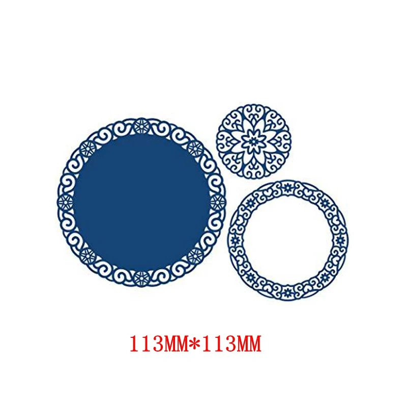 Graceful Fancy Pattern Hollow Best Seller Circle Suit Frame Metal Cutting Dies For DIY Scrapbooking Paper Cards Crafts New 2019