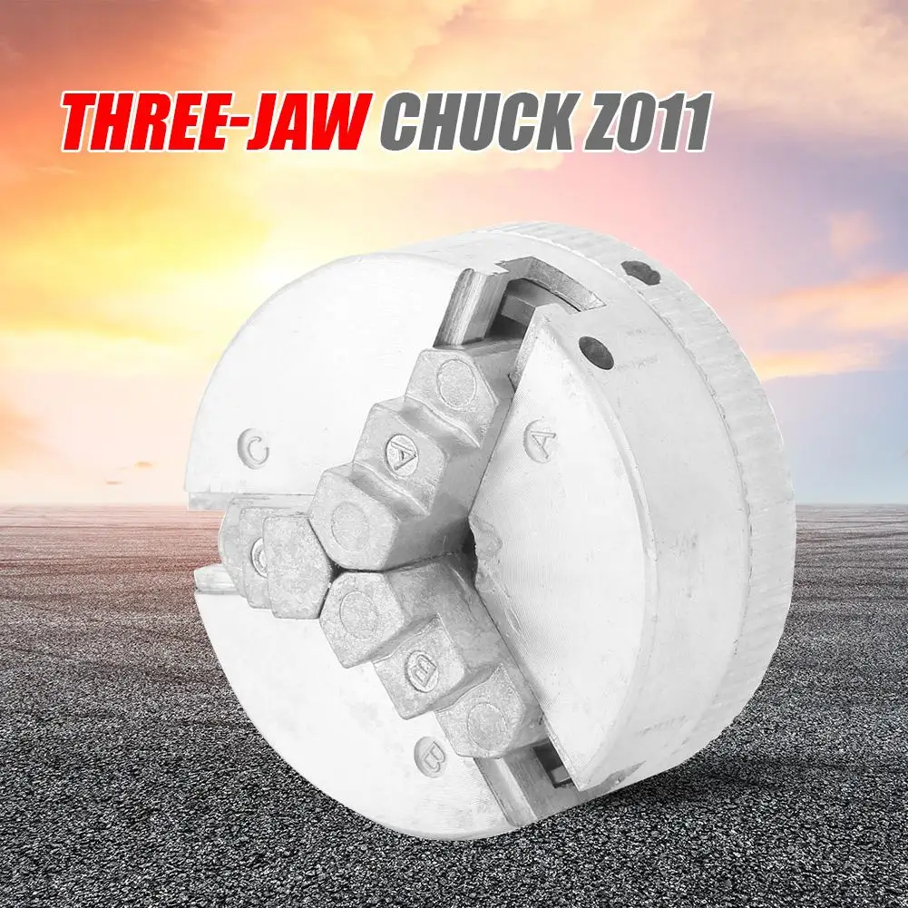 Mini Drill Chuck Z011 Zinc Alloy 3-Jaw Chuck Clamp Accessory for Mini Metal Lathe Milling Collet Chuck Wood Turning Lathe Tool