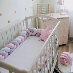 3-5M paraurti per bambini letto treccia nodo cuscino cuscino paraurti per neonato Bebe culla Protector culla paraurti decorazione della stanza