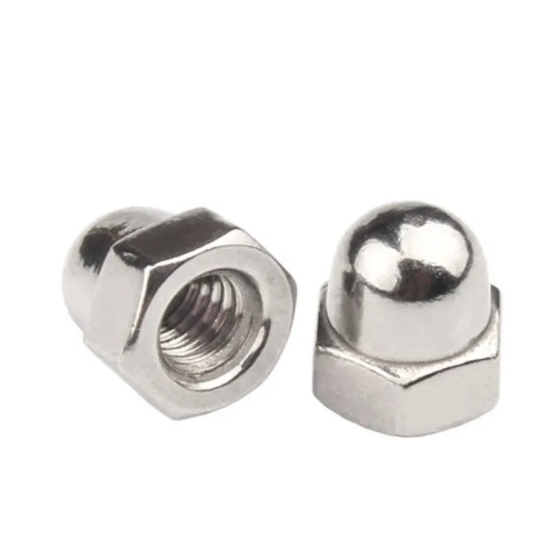 1-20 قطعة الجوزة كاب الجوز M3 M4 M5 M6 M8 M10 M12 M14 M16 الصلب مع وعاء من الستانليس ستيل الأسود 304 النحاس الزخرفية صواميل أغطية قبعات يغطي #3