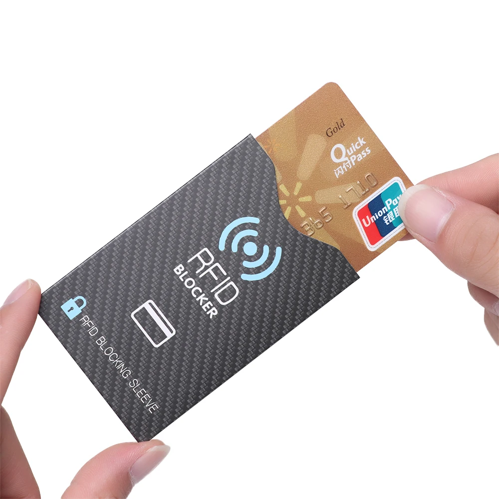 5Pcs Nuovo Anti Theft per Rfid Carta di Credito Protezione di Blocco Manica Titolare Della Carta Della Cassa Della Pelle Coperture Protezione Caso Della Carta di Credito