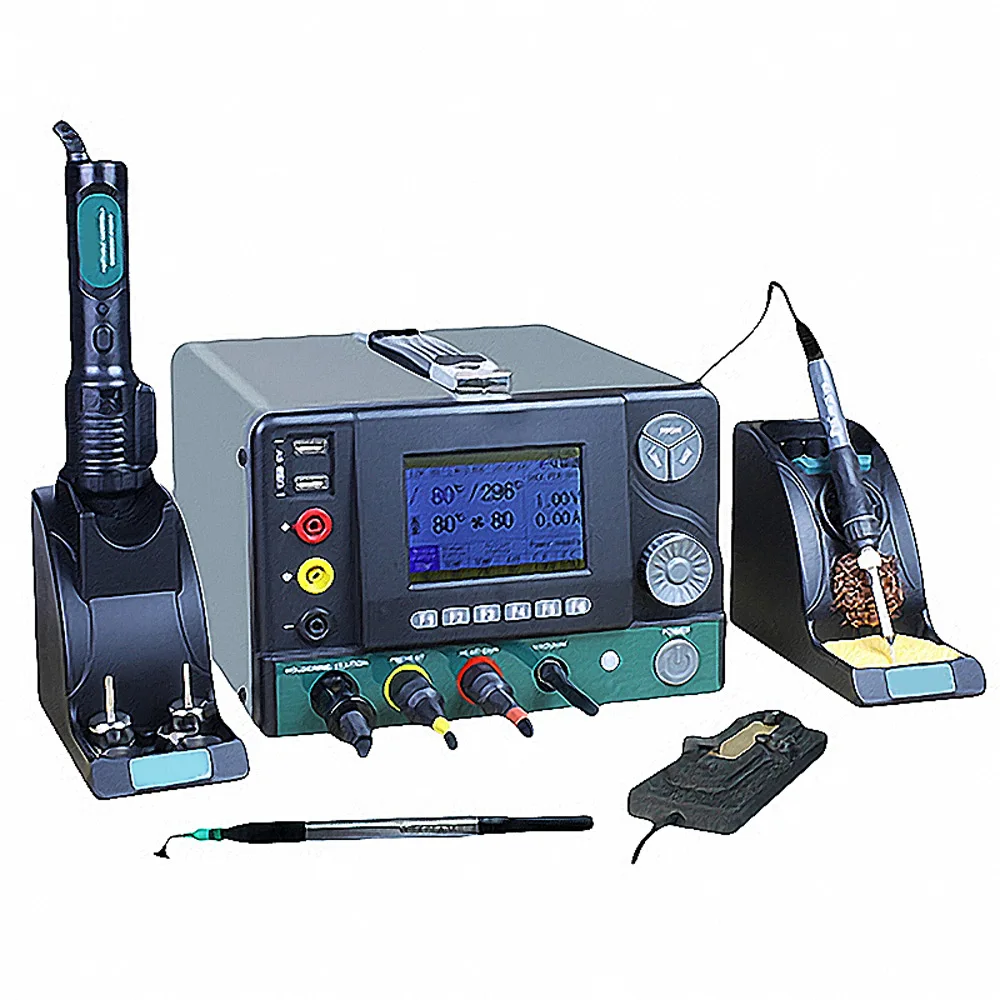 

Electric Soldering Iron Hot Air Gun Soldering Station Five-In-One Welding Tool Mobile Phone Repair Kit H95