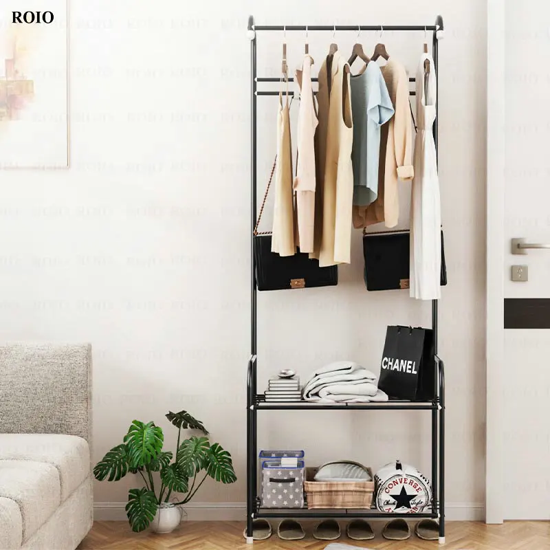 Standing Coat Rack Multifunctional Shoe Rack Hanger Floor Furniture for Home Shoe Cabinet Organizer Telescopic Clothes Hanger