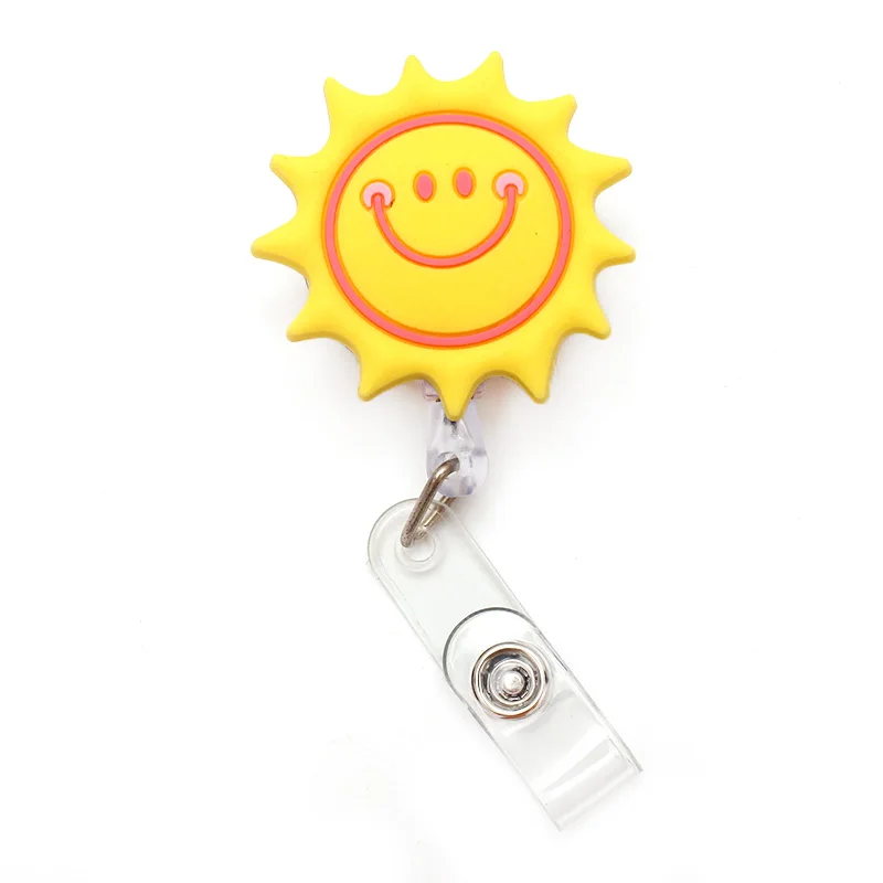 Natural Scenery Style Retractable Badge Reel For Nurse & Doctor Card Holder Office & Hospital Supplies Boy & Girl Name Card