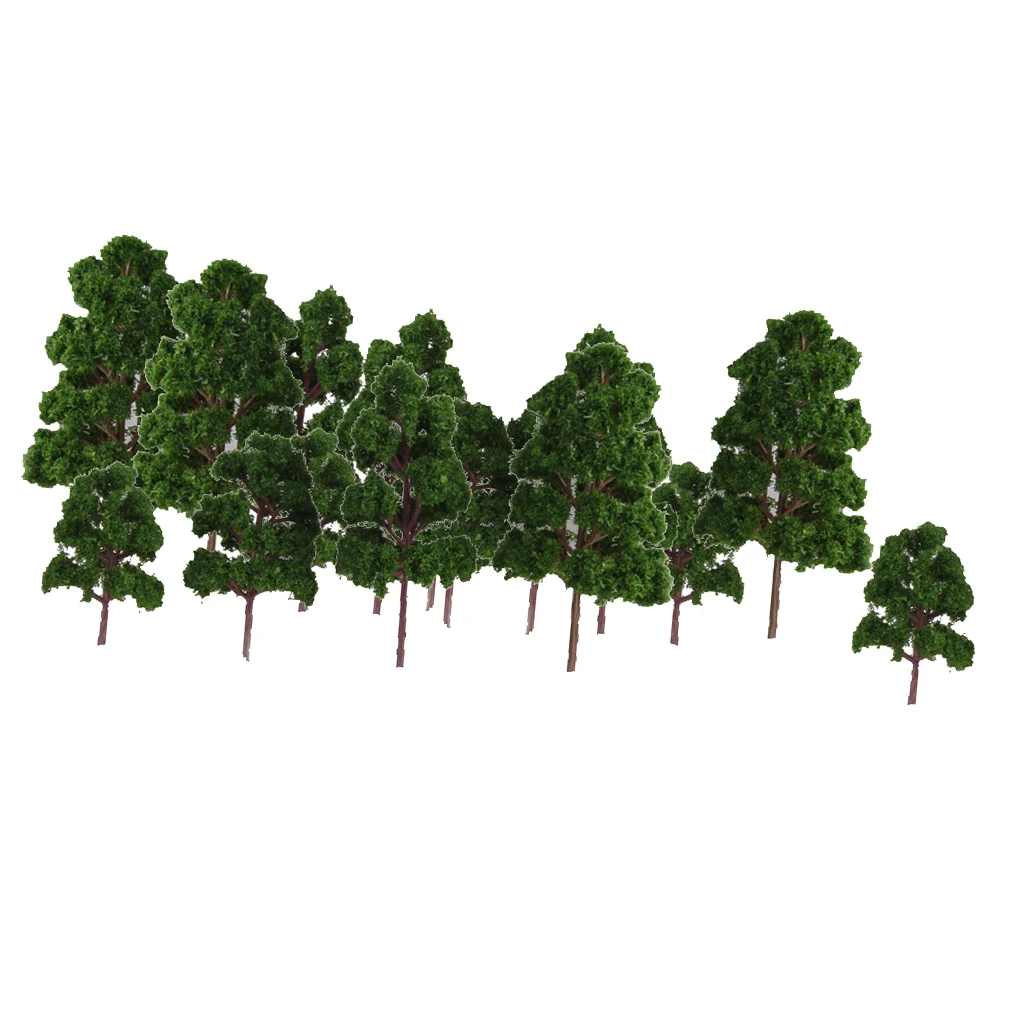 20 Mixed Scale Model Trees Train Railroad Micro Landscape Layout HO N Z Gauge Model Tree Decorate For Kid Gift