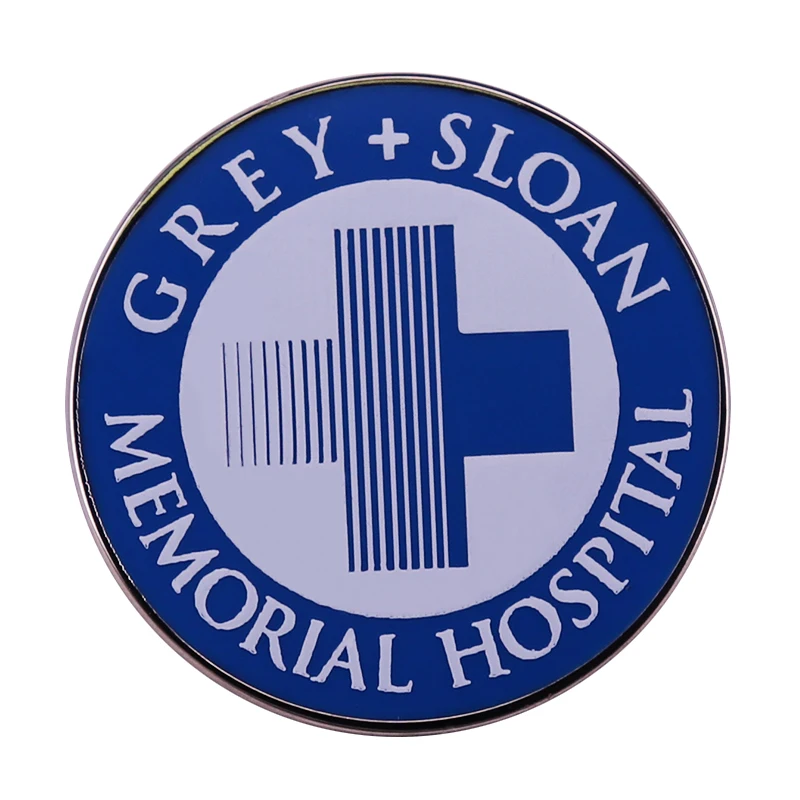 Greys Anatomy Grey + Sloan Memorial Hospital enamel pin button badge