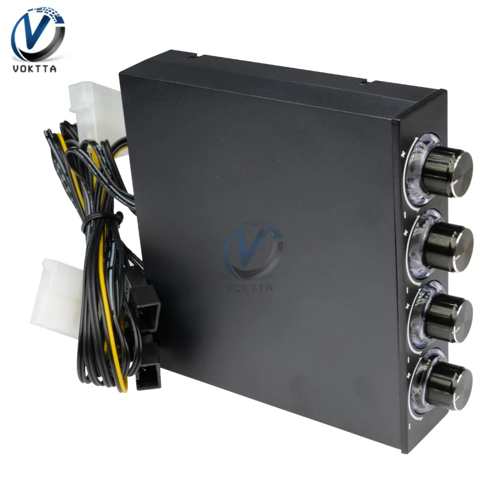 3.5 Inch 4 Channel Cooler Fan Speed Controller Computer Chassis Fan Speed Controller Heat Dissipation Cooling Governor