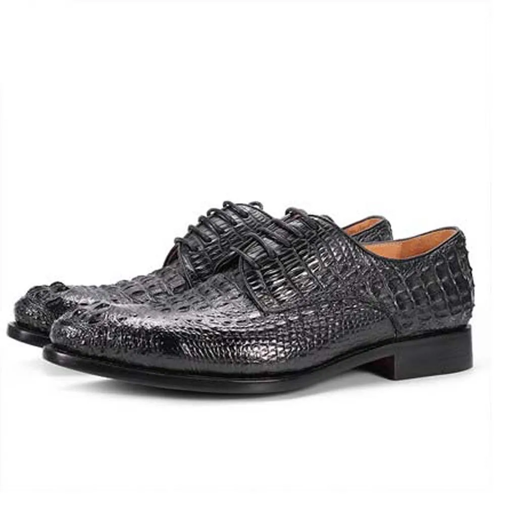 piliyuan new crocodile leather men shoes  male shoes  Pure manual  crocodile  skull  Men shoes    business  men dress shoes