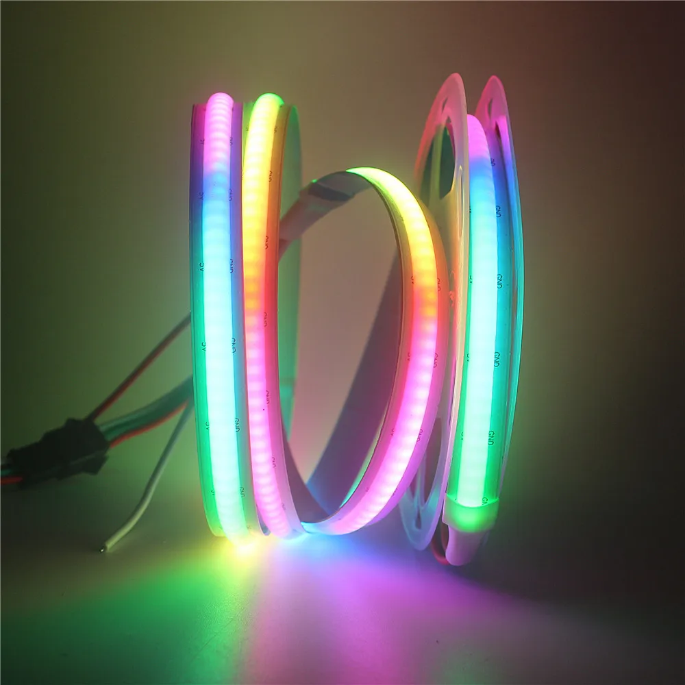 COB Fantasy Strip(Same as WS2812B) RGB Smart Dream Color Magic Digital 332Leds/m Addressable LED Strip DC5V SK6812 Modeling Lamp