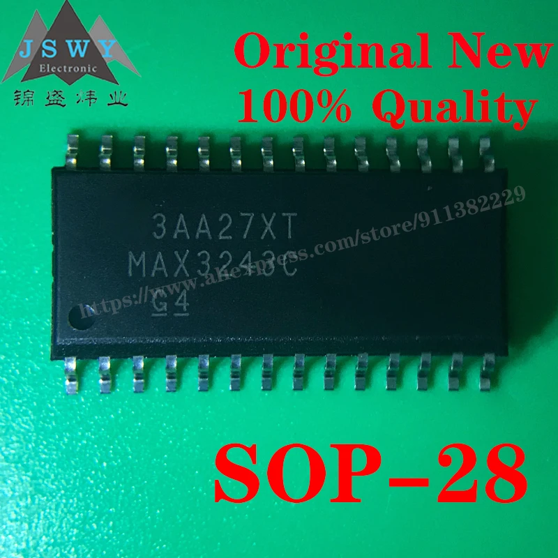 5 pcs MAX3243CDWR SOP-28 Semiconductor Interface IC RS-232 Interface IC Chip BOM Order Form