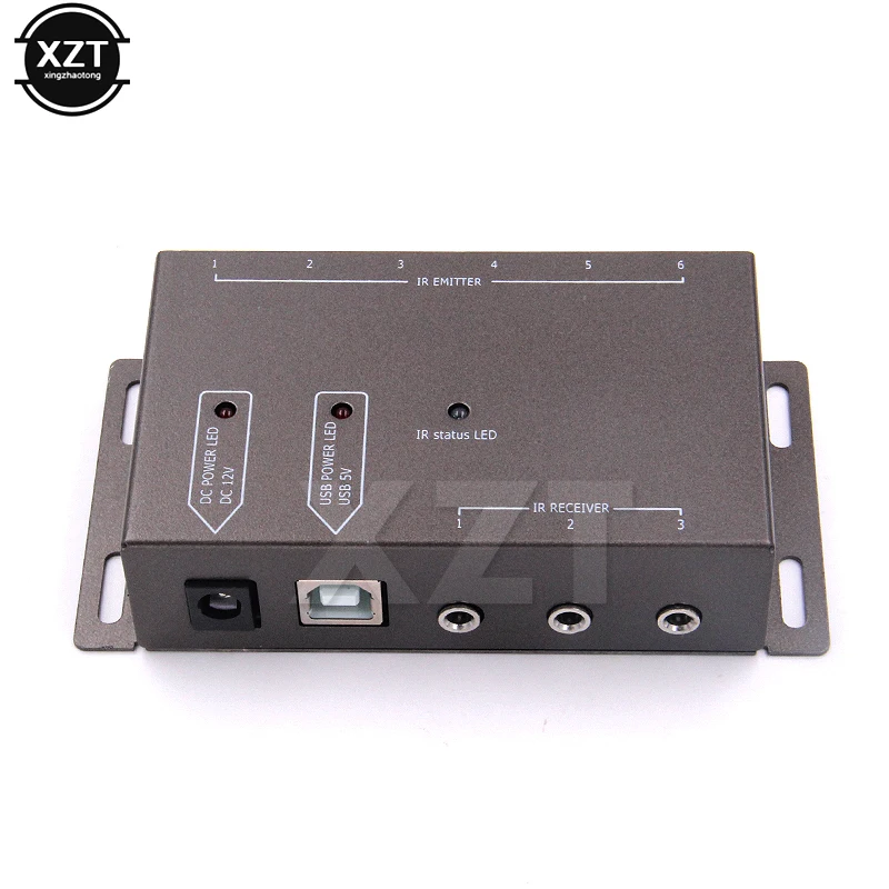 IR Infrared Extender IR System Remote Control Extender Repeater Kit Plug with 1 Receiver 6 Emitter Gadget Accessories US/EU PLUG