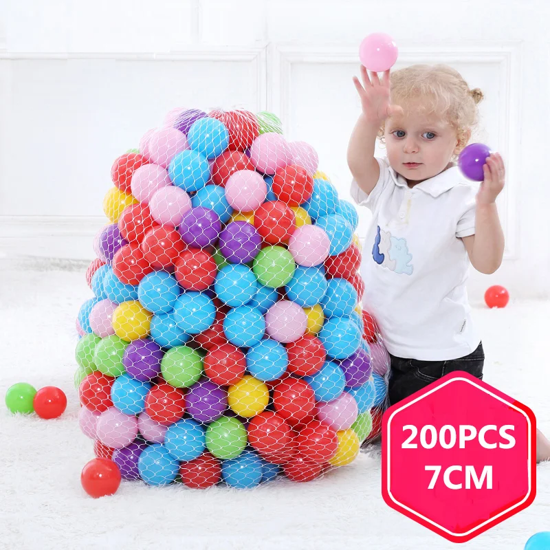 200Pcs/Lot Ocean Balls Eco-Friendly Colorful Ball Pits Funny Baby Kids Swim Soft Toy Water Pool Ocean Wave Balls Outdoor Toys