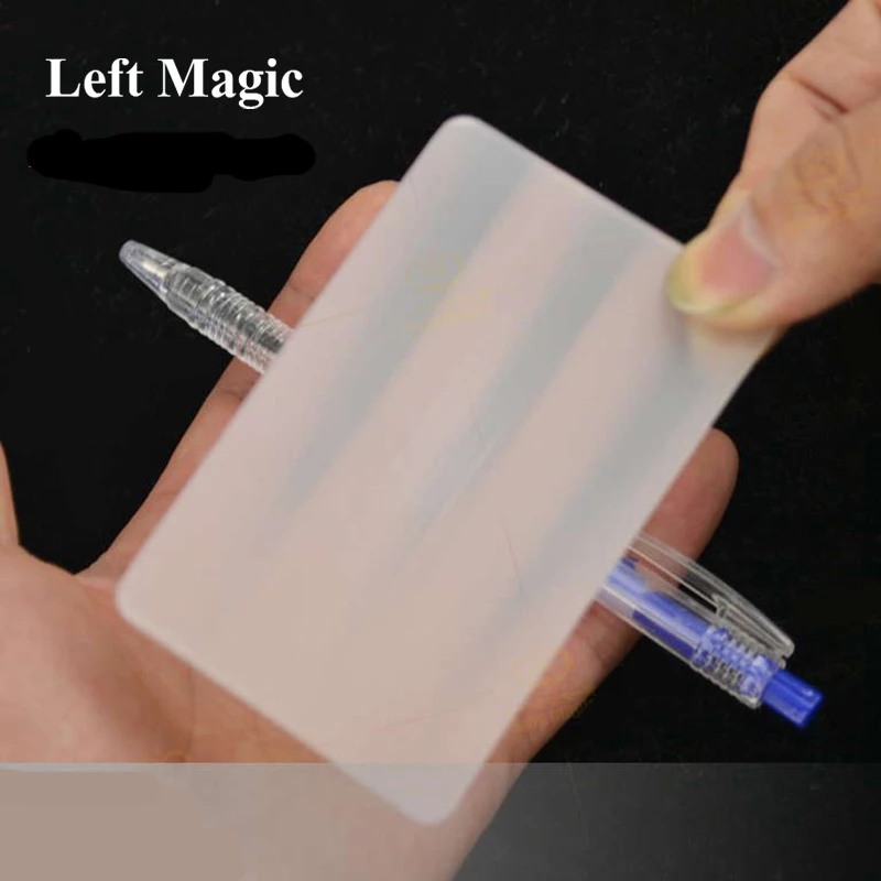 1pcs LUBORS LENS Card Perspective distortion close up street magic tricks kids Tricky Gimmick Easy To Do for Beginner E3102