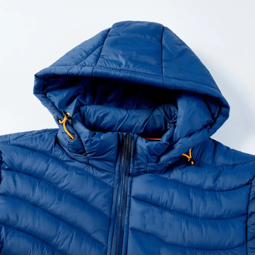 Cappotto da uomo impermeabile cappello staccabile manica lunga colletto alla coreana giacca invernale calda da uomo per l'uso quotidiano