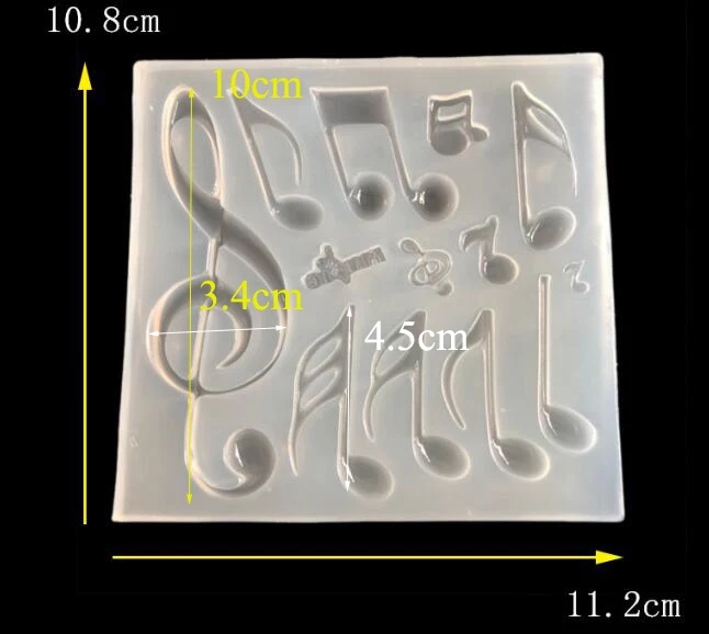 1PC music note silicone mold UV Resin Silicone Mould pendant handmade DIY for Jewelry Making tool epoxy resin molds craft