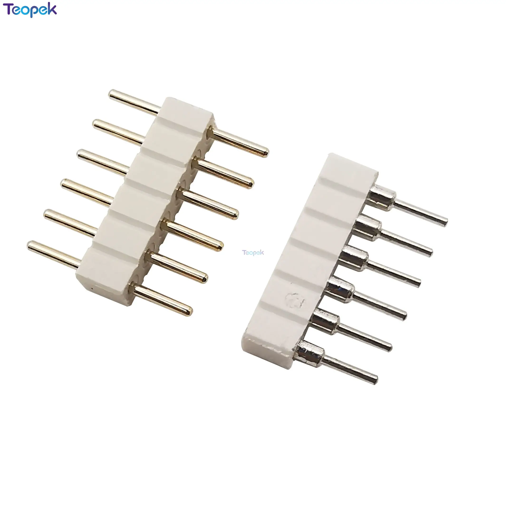 20pcs 6pin LED Connector, 6 Pin 2.0mm or 2.54mm Needle Distance, Male to Male/ Female Connector For RGB CCT LED Strip