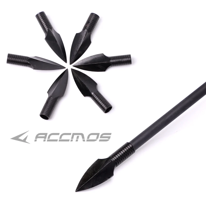 6/12/24pcs Archery Broadheads Tips 185/230gn Arrow Heads for ID8mm DIY Arrow Hunting