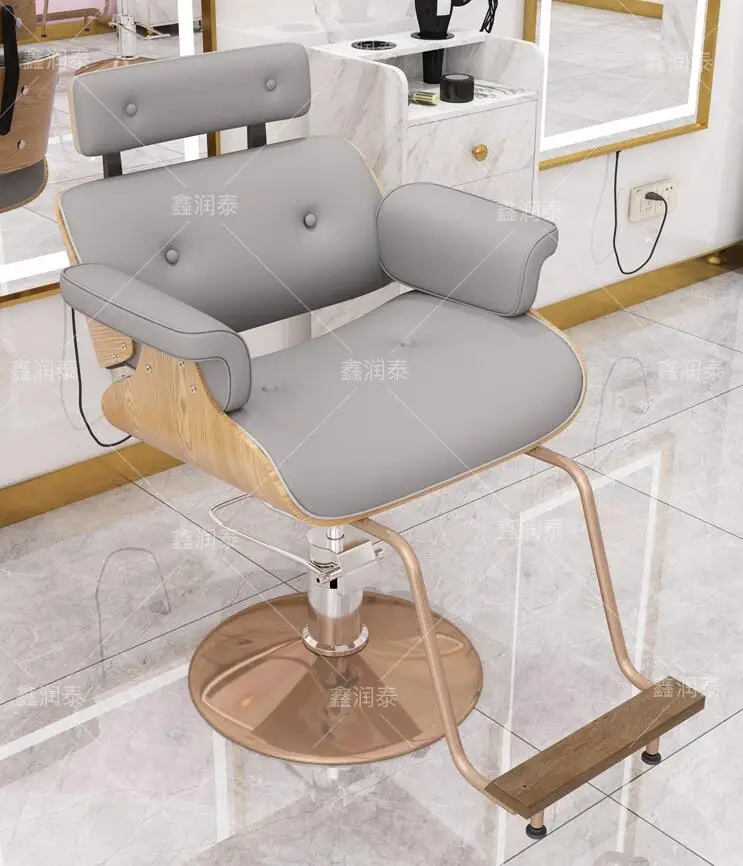 Online celebrity barber shop chair hair salon special simple modern hairdressing chair lifting hair stylist disc seat hair cutti