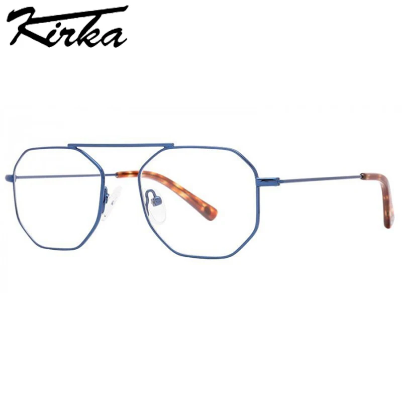 Kirka Teens Octagonal Eyeglasses Frames Brand Design Spectacle Frames for Children Optical Glasses Boy Girls Eyewear MK1006