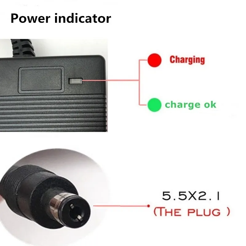 21V 5A lithium battery charger 5 Series 100-240V 21V5A battery charger for lithium battery with LED light shows charge state