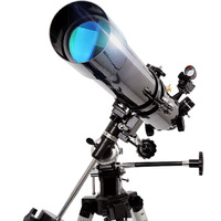 Celestron 80EQ Refractor Astronomical Telescope High Power 80 MM Equatorial Mount Star Planet Moon Saturn Jupiter