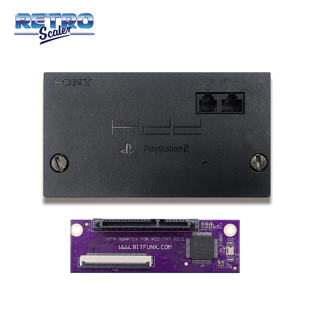 RetroScaler Purple SATA Adapter Upgrade Board for PS2 IDE Original Network Adapter