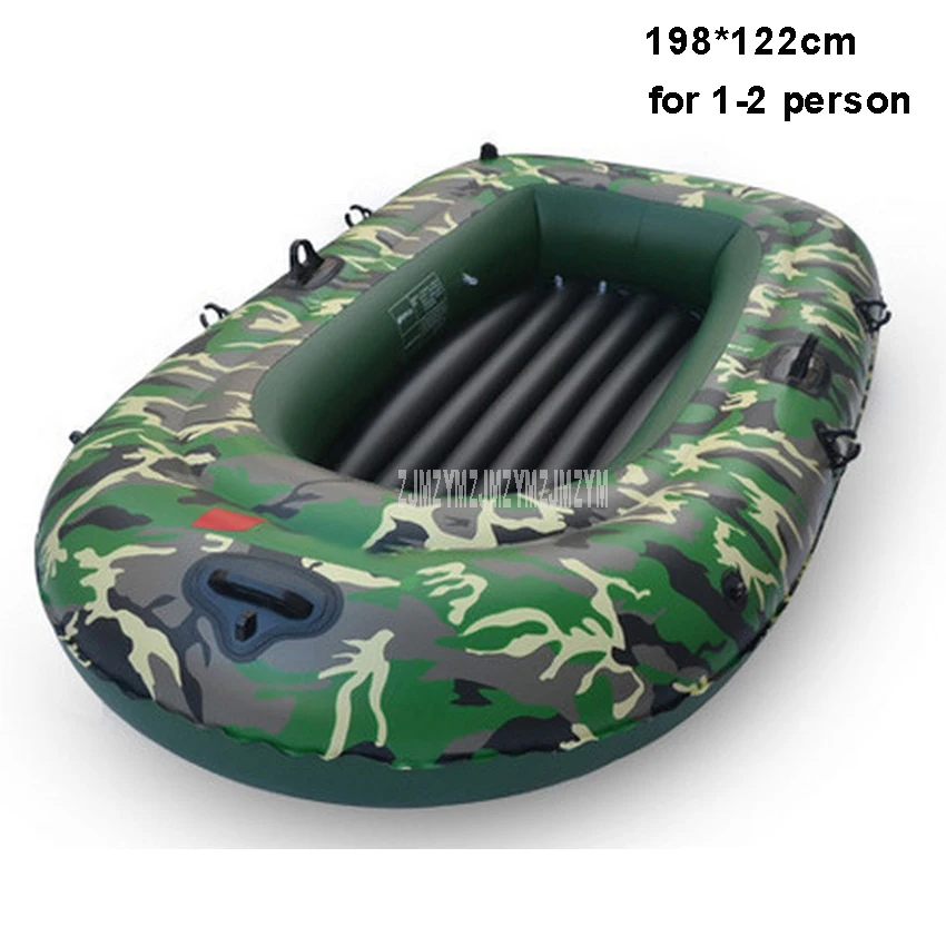 

New 2 Person PVC Inflatable Rowing Boat Max Load Weight 175KG Safety Rescue PVC Fishing Boat Set With Paddle and Inflation Pump