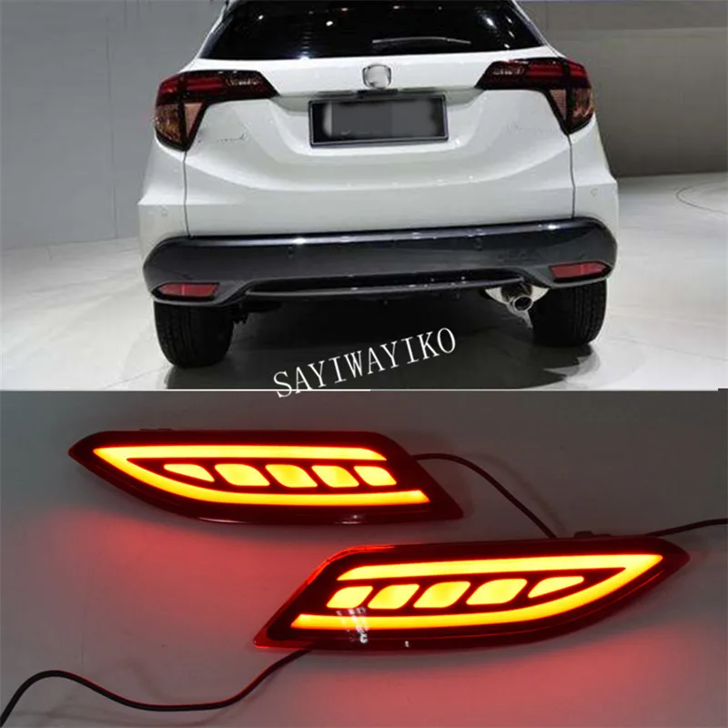 

1set For Honda HRV HR-V 2014-2018 LED DRL Reflector LED Rear Fog Lamp Bumper Lights Brake Light Turning Signal