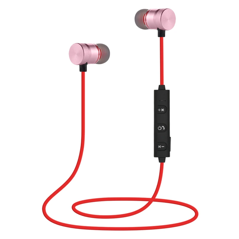 Bluetooth Wireless Earphones Running Sport Earbuds In-ear Gaming Headfone Neckband Metal Magnetic Stereo Earbuds