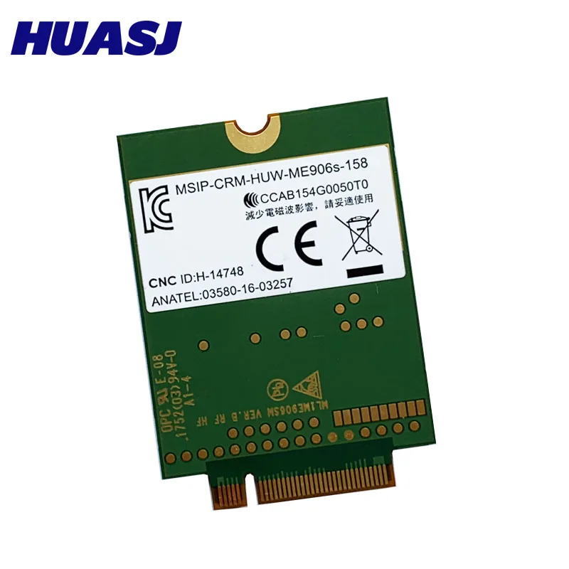 Huasj-tarjeta de banda ancha móvil, accesorio para HP LT4132 3G 4G LTE 150M HSPA + 4G módulo Huawei ME906S ME906S-158 SPS:845710-003 845709-003