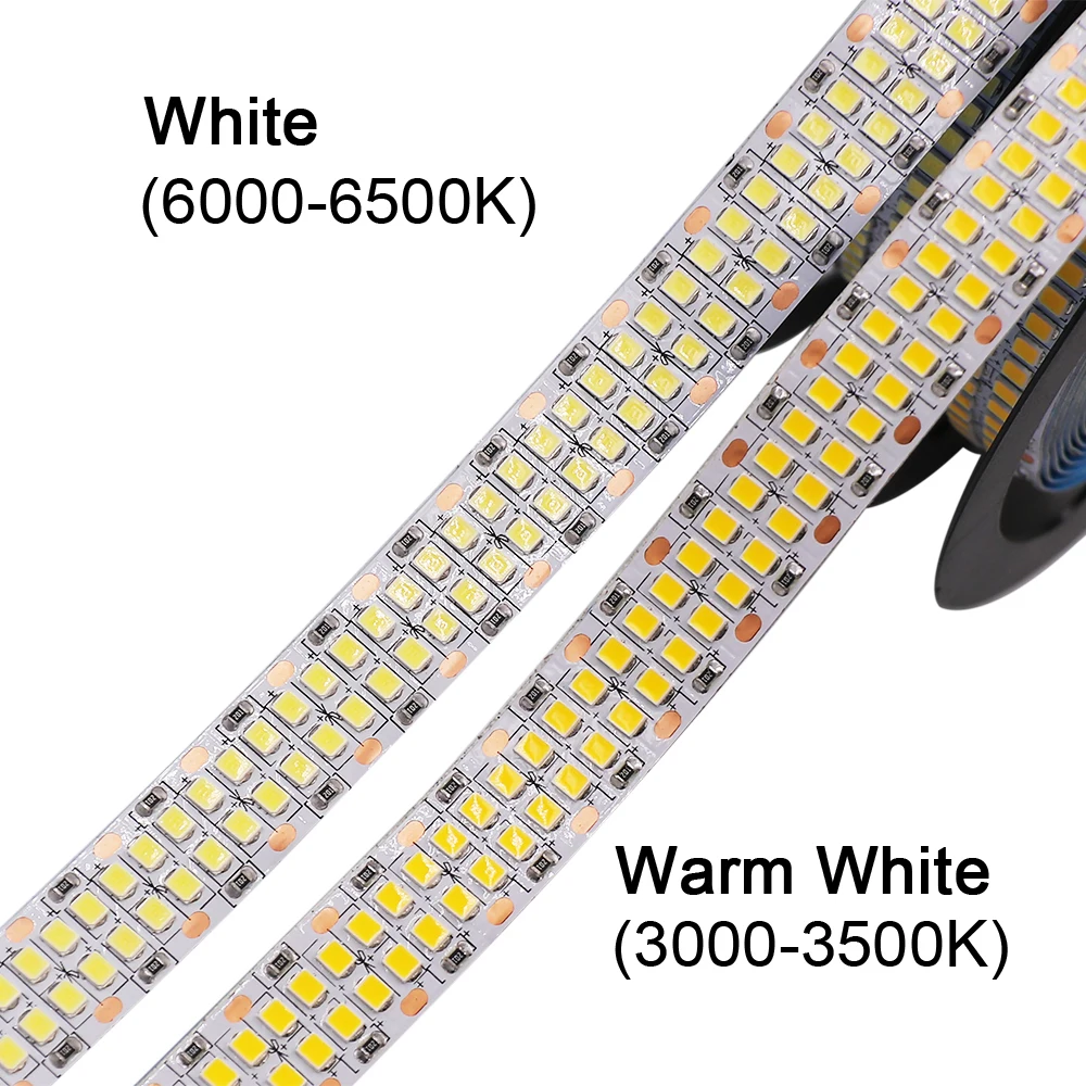 5M 12V 24V SMD 2835 taśmy Led światła 480 leds/m 2400Led dwurzędowe elastyczna taśma Led taśma wstążka wodoodporna IP67 Home Decoration