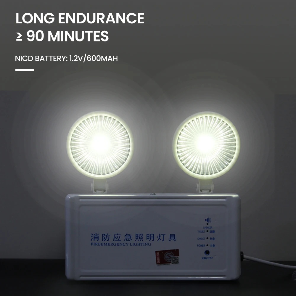 3W AC220V Lửa Chiếu Sáng Khẩn Cấp Độ Sáng Cung Cấp Điện An Toàn Tai Nạn Cháy Sáng Khẩn Cấp Với Lực Lượng Chức Năng Khởi Động