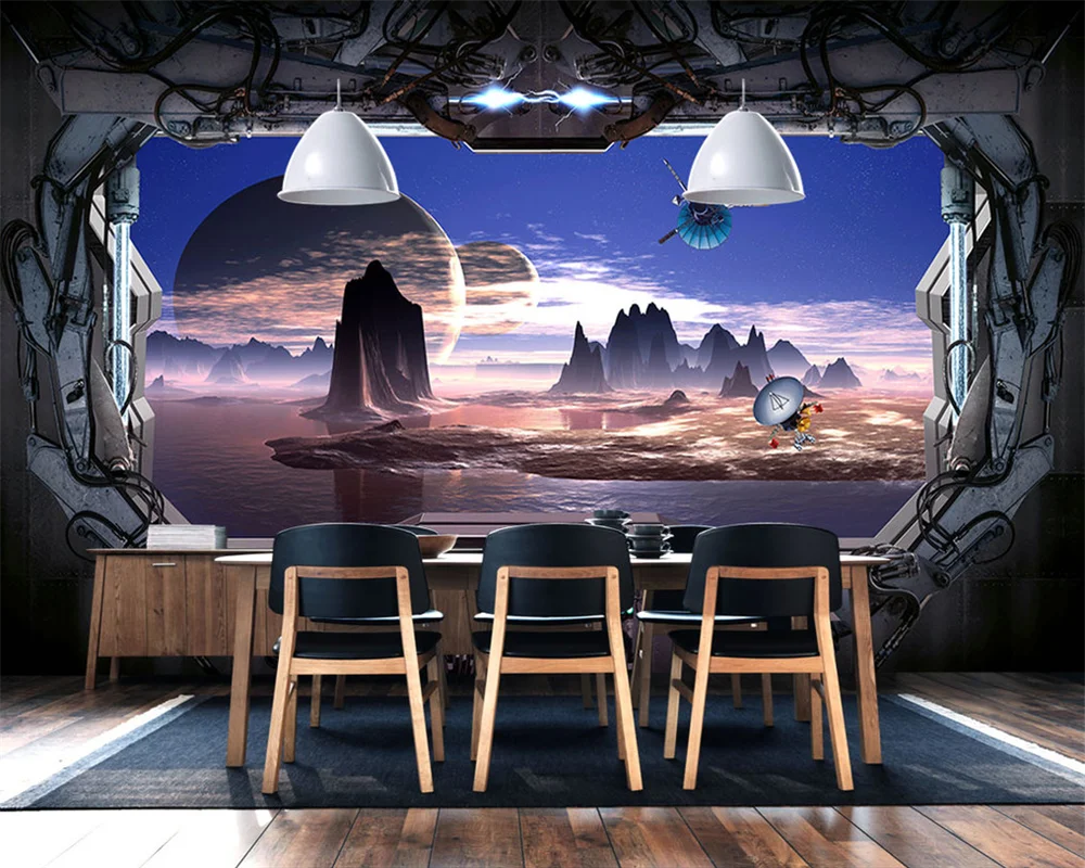 beibehang Customized modern advanced decorative painting starry sky living room KTV bar hotel papel de parede wallpaper