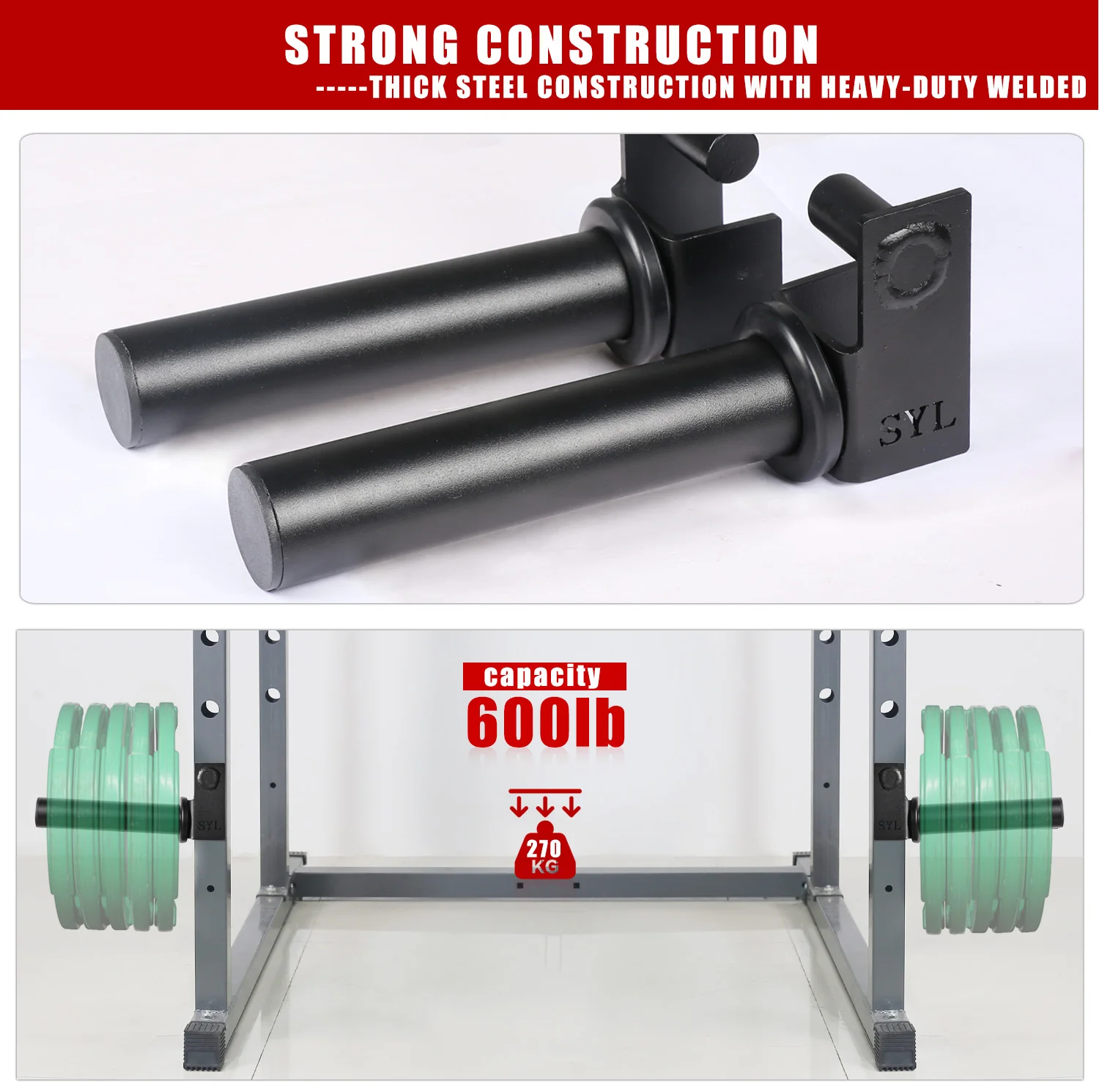 Weight Plate Holder Power Rack Attachment Fit 2\