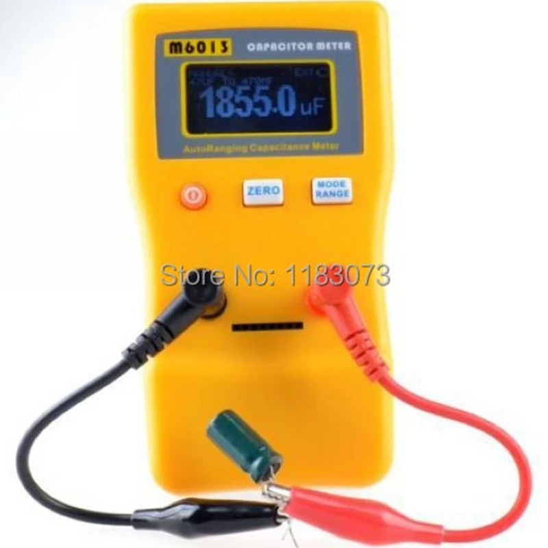 Brand Auto Ranging Electronic Capacitance Meter Professional Capacitor Tester 0.01pF to 470mF Up to 1% M6013 V2