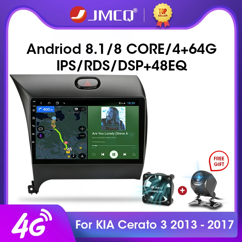 

JMCQ 2DIN 9" 2G+32G Android 9.0 DSP Car Radio Multimedia Video Player For Kia Cerato 3 YD 2013-2017 Navigation GPS Head Unit