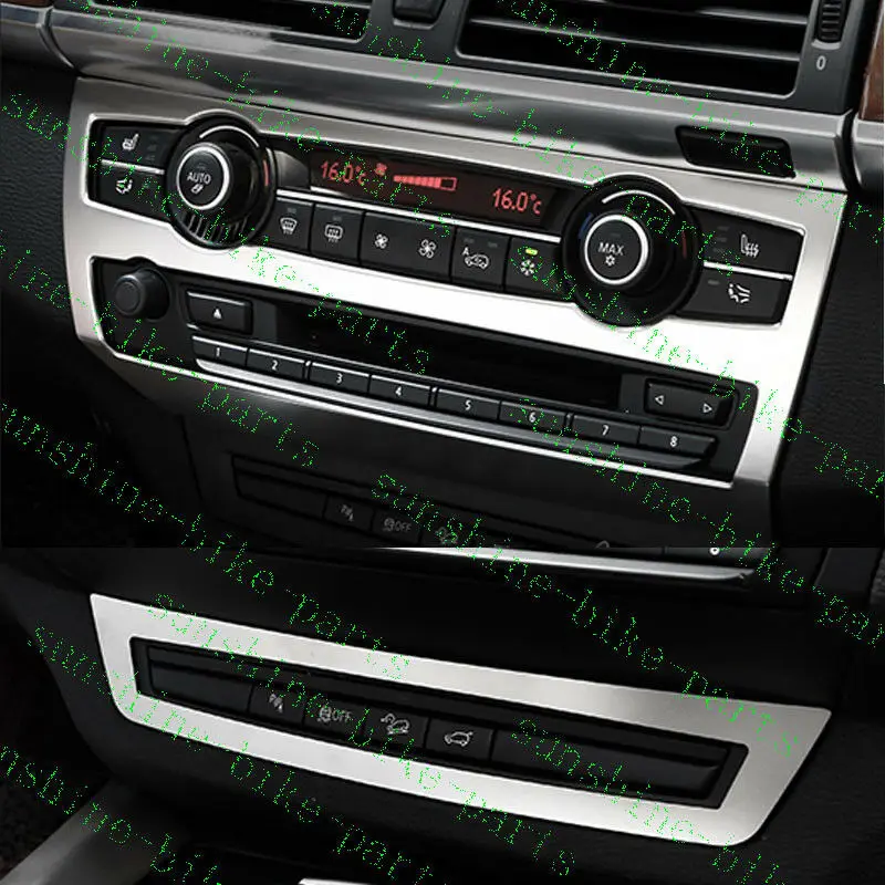 

Fit For BMW X5 E70/X6 E71 2008-2014 Stainless steel Air-conditioning control panel 2pcs