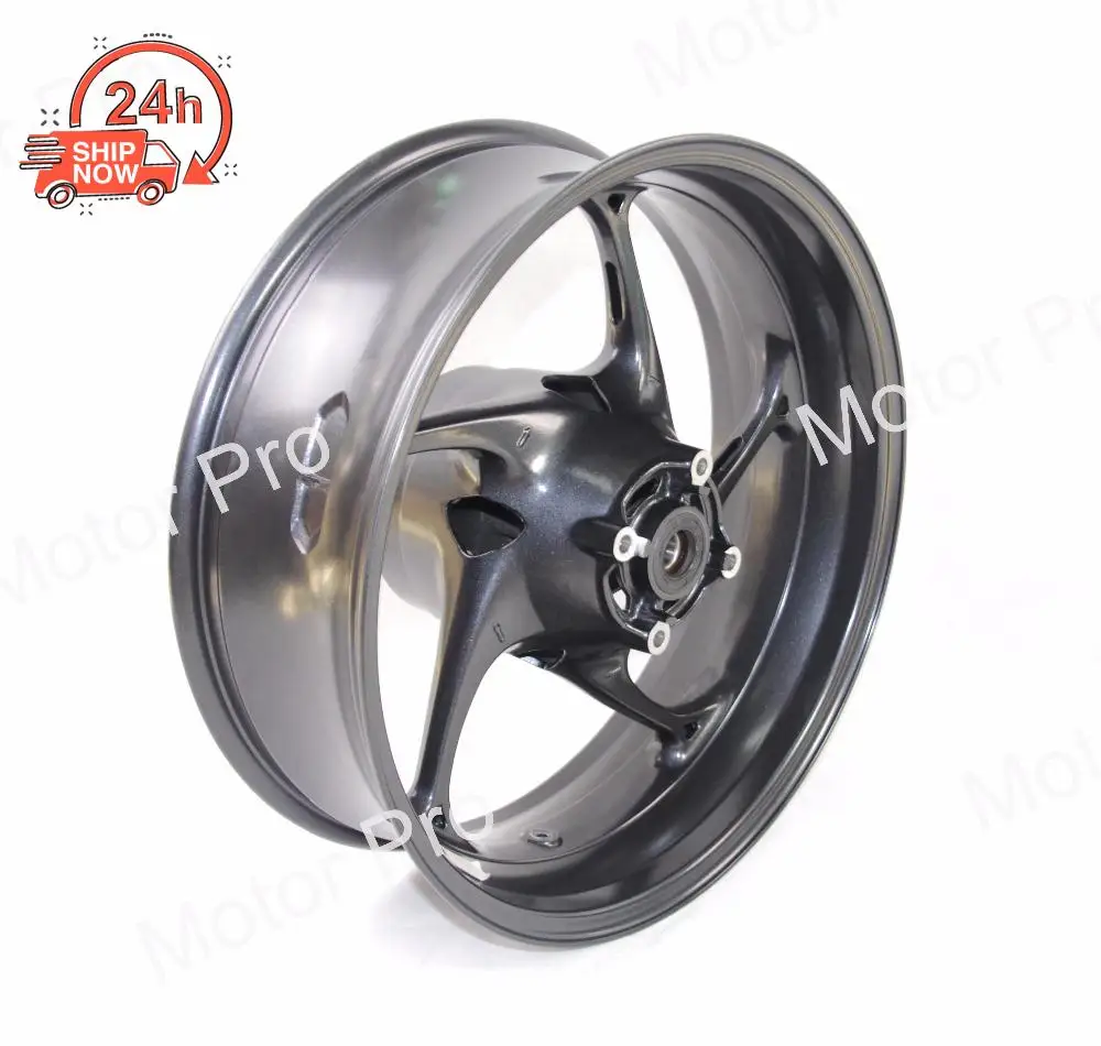 675R Rear Wheel Rim For Street Triple 675 R 2013 2014 2015 Motorcycle Replacement Accessories CNC Aluminum BLACK 14 15