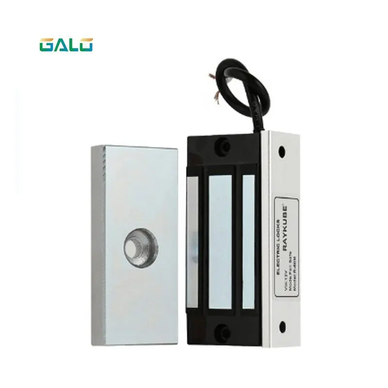 DC12V /24V Electromagnetic Lock Magnetic Lock 60Kg/100Lbs Holding Force For Showcase Cabinet Door Frameless Glass