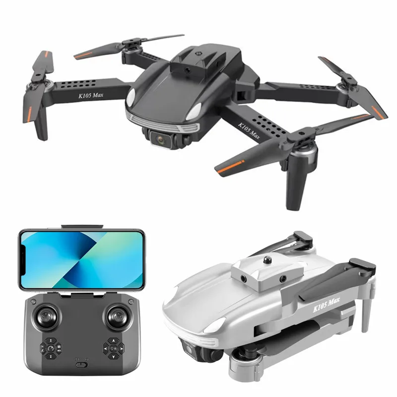 K105 Max Drones com câmera 4K HD, Mini Drone, Evitar Obstáculos, Quadcopter Profissional, Brinquedo para Criança e Adulto, Mais Novo