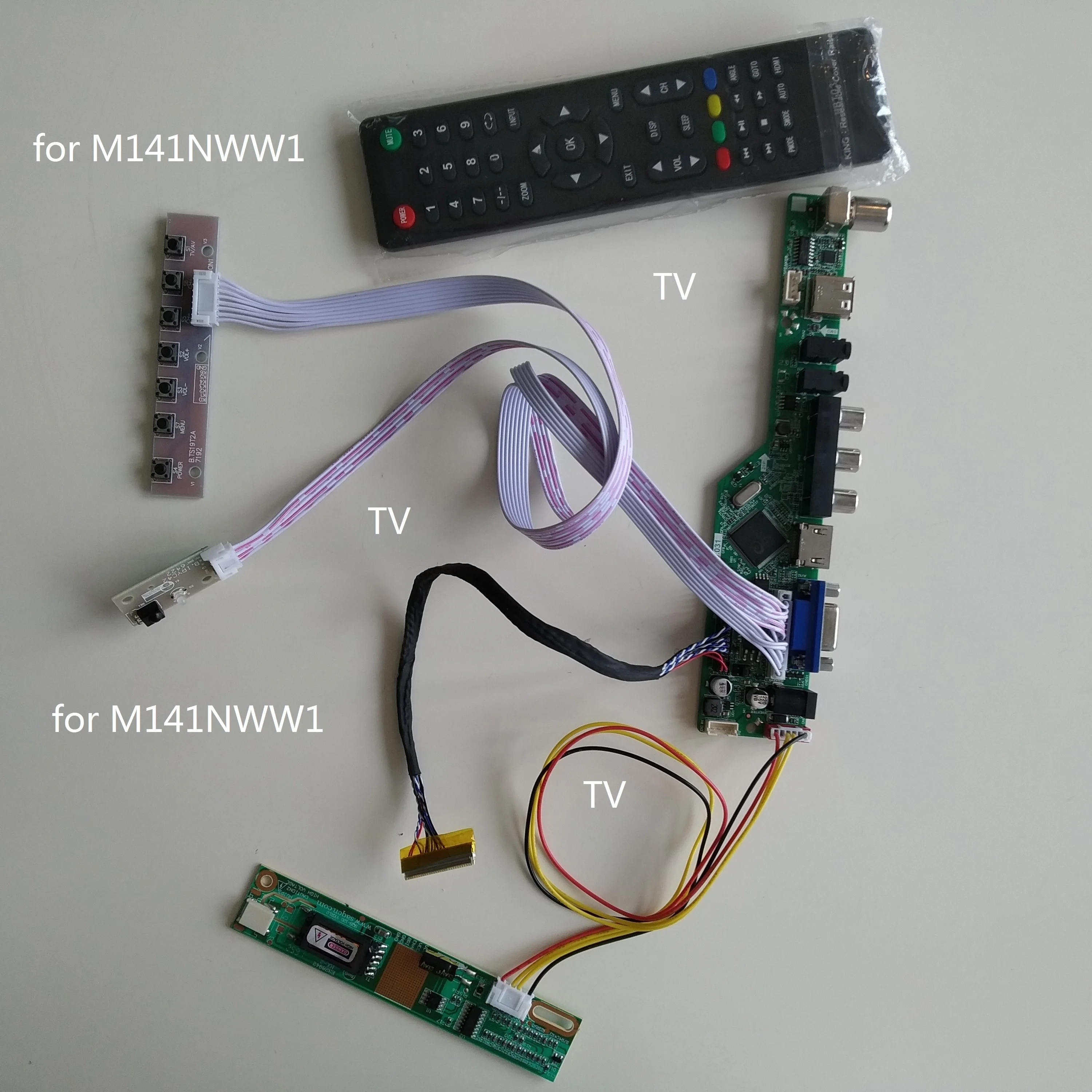 

Для M141NWW1 1 ccfl лампы USB LCD светодиодный AUDIO VGA HDMI-совместимая плата драйвера контроллера AV набор для телевизора 1280X800 14,1 "панель монитора