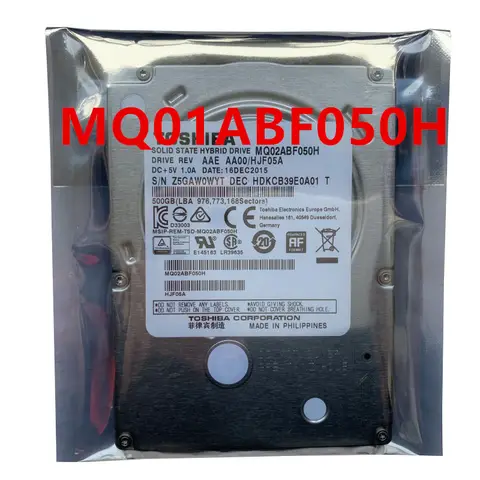 New Original SSHD For Toshiba 500GB 2.5" 32MB SATA 5400RPM For Notebook HDD For MQ01ABF050H
