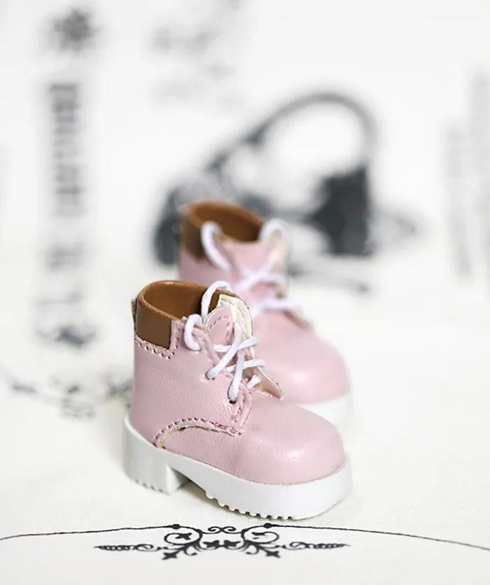 BJD doll shoes are suitable for 1/6 YOSD casual, high-heeled MartinS boots with lacing ankle boots doll accessories