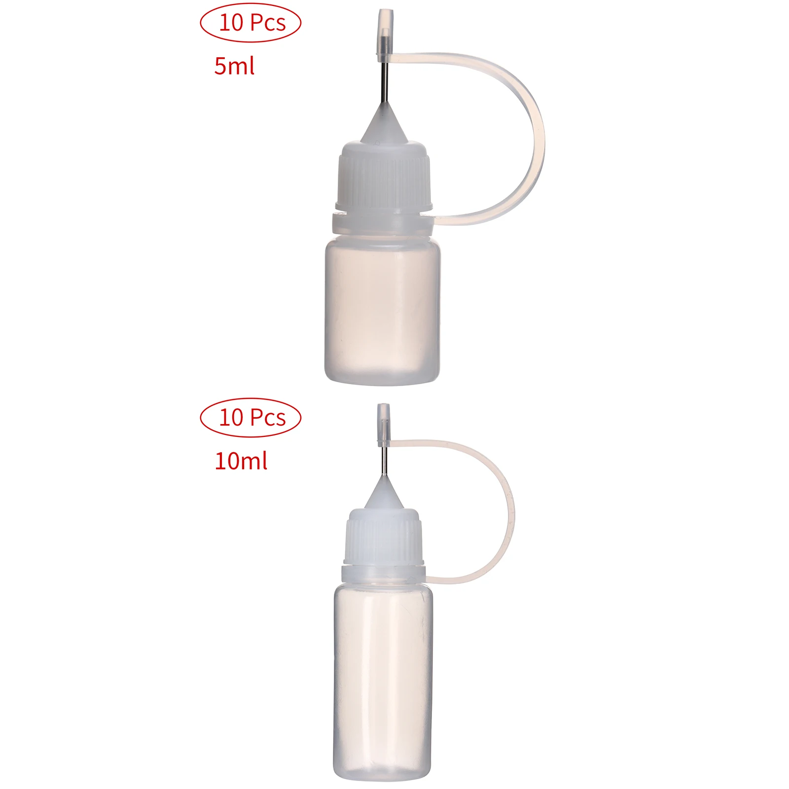 10Pcs Plastic Separate Bottles Needle Tip Glue Bottle Empty Dropper Bottles for DIY Craft Acrylic Painting Small Gluing Projects