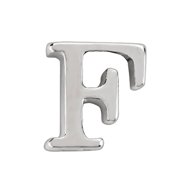 

10pcs letter F floating charms for Living glass locket