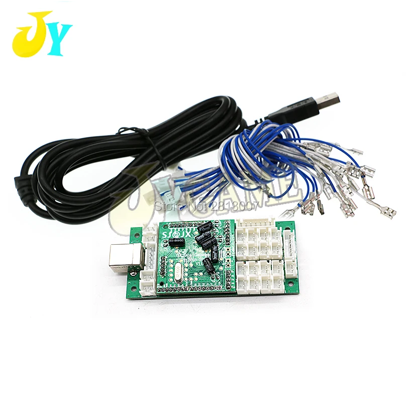 

Zero Delay USB Encoder To PC / XBOX360 Arcade Joystick Encoder SANWA Psuh button Controller With 2.8mm/ 4.8mm Cable